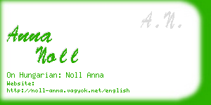 anna noll business card